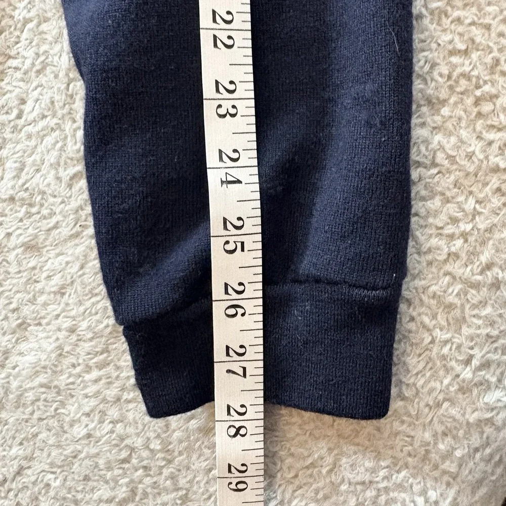 Polo Ralph Lauren Sweater Mens XL Navy Blue Wool Blend Full Zip‎ Grandpa Classic